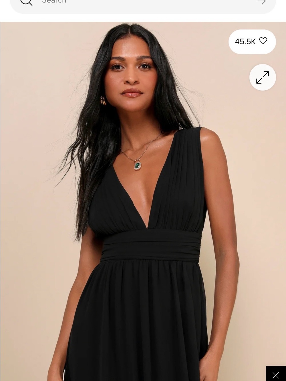 Lulu’s Black Maxi Dress